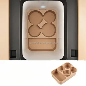 For Byd Leopard 8 2026 Central Control Refrigerator Silicone Pad Water Cup Holder Limit Fixing groove Anti-slip Pad Interior