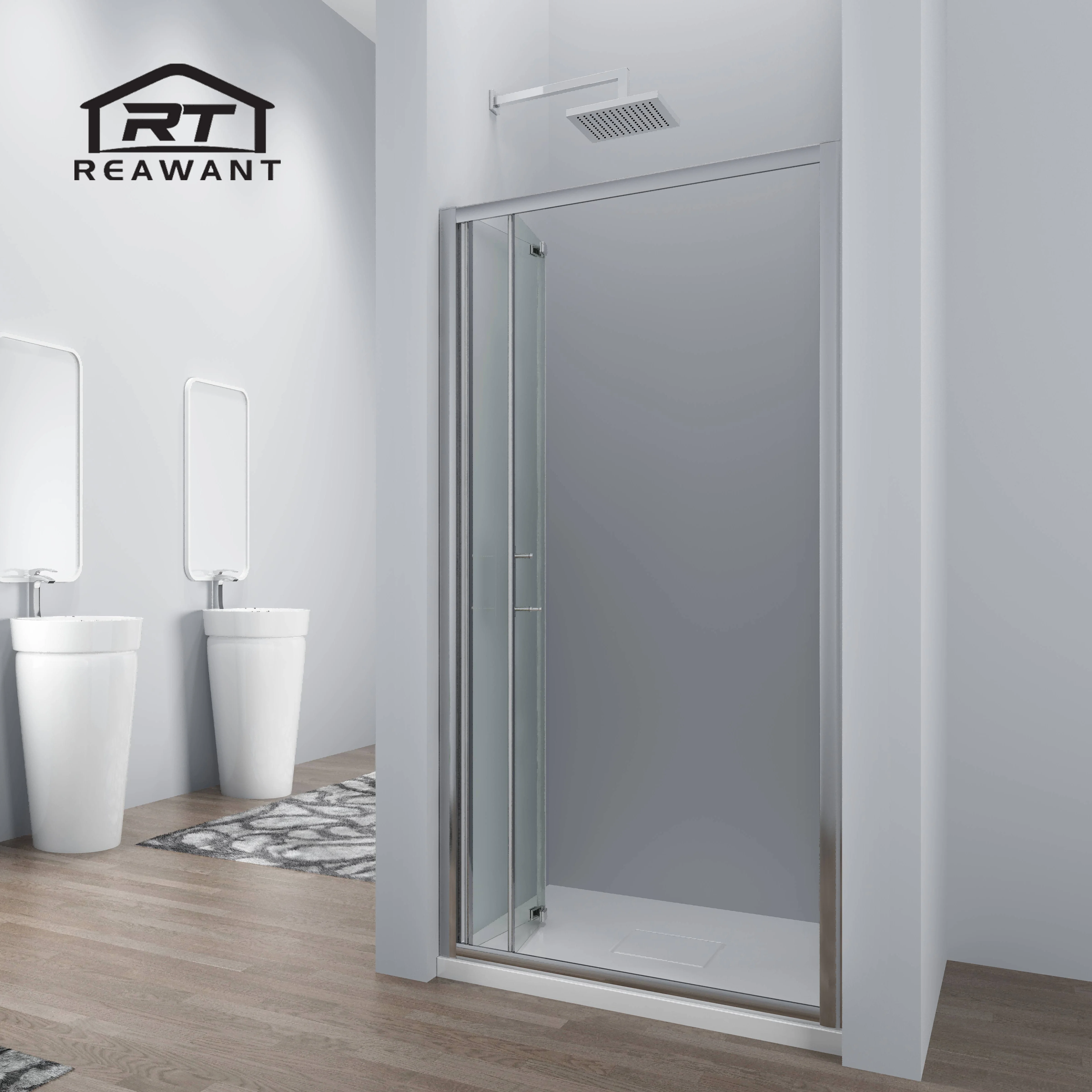 Modern Hotel Shower Rooms & Accessories Bath Room Reflective Glass