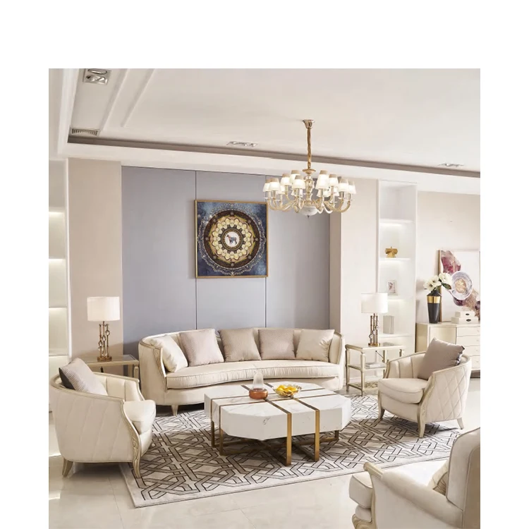 Bfp Home European Luxury Living Room Sectional Modern Sofa Set Living ...