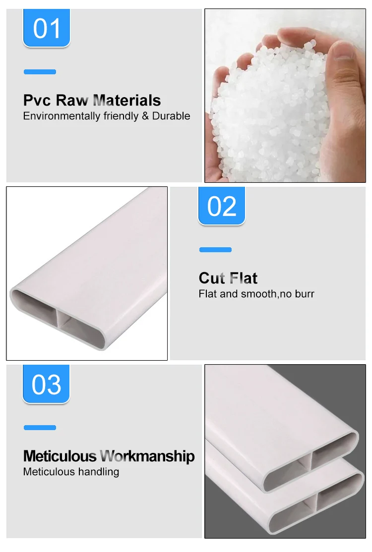 Custom Pvc Flat Pipe Pvc Duct Plastic Air Ventilation Duct Air Conditioning Duct For Hvac System