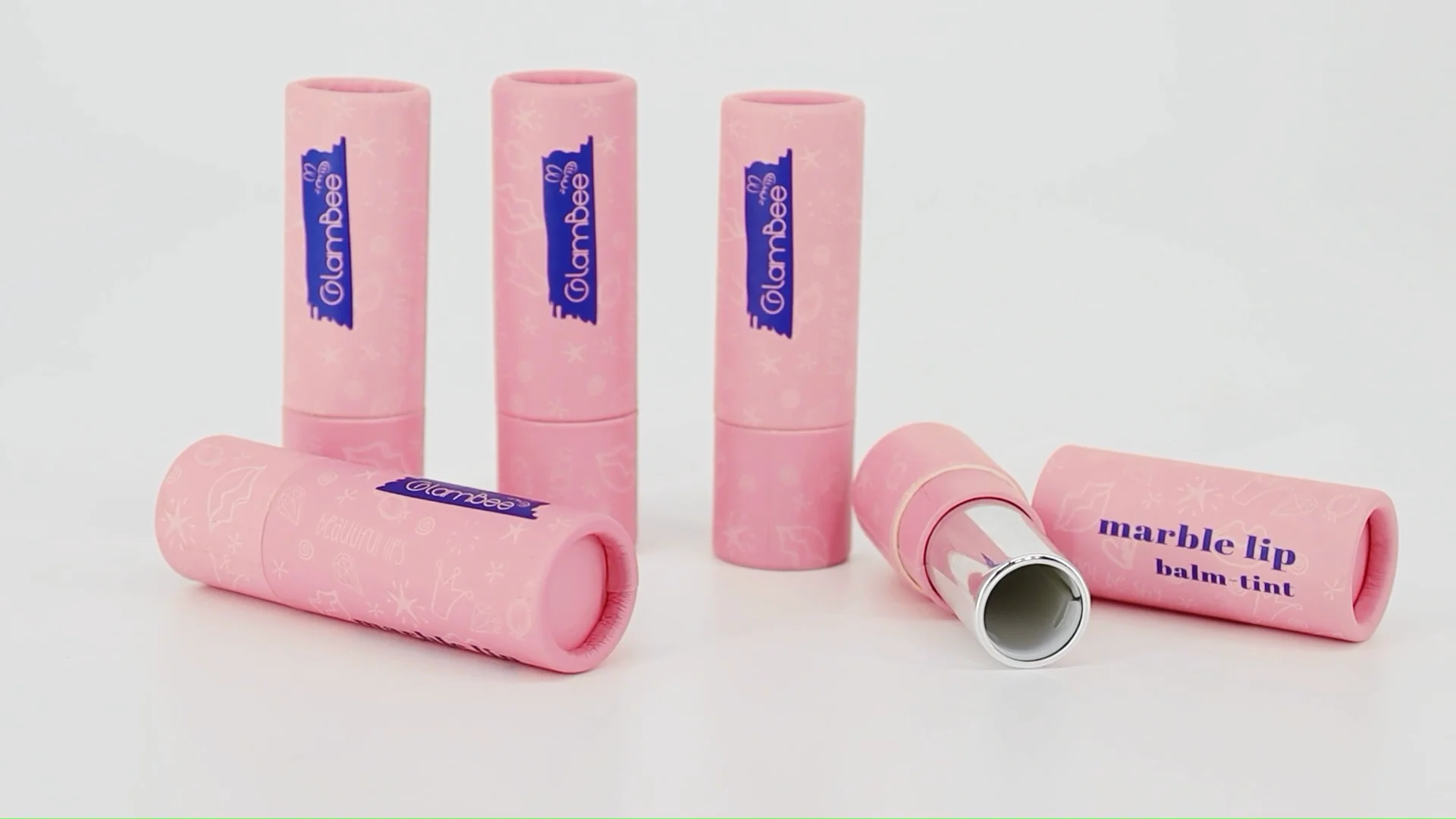 Custom Eco Friendly Lipstick Kraft Tubes Lipgloss Packaging Containers