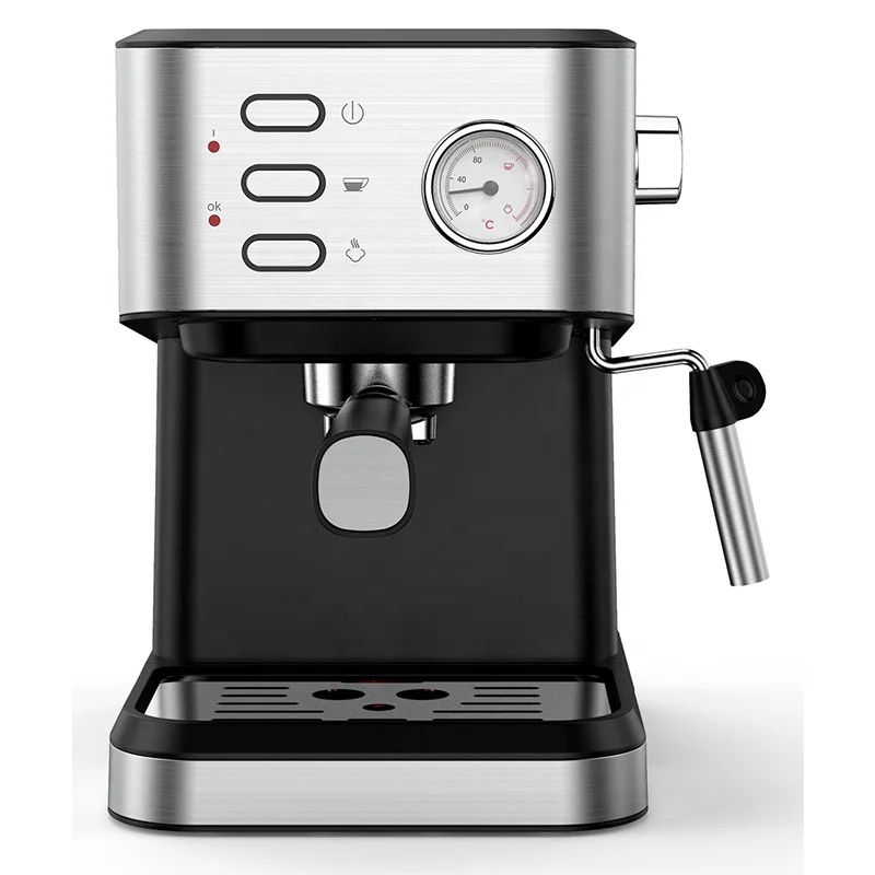 15 Bar Espresso Machine, Stainless Steel Espresso Coffee Machine for  Cappuccino, Latte, Espresso Maker for Home, 1.5L Water Tank 