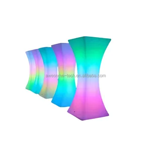 New Style Rechargeable 16 Color Change Glowing Led Coffee Table for Event Party