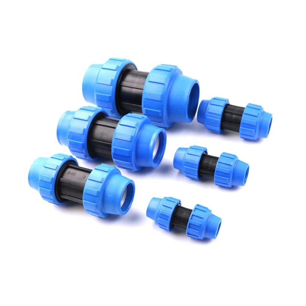 Garden IrrigationLDPE HDPE Pipe Connector Fitting 10bar 16bar Compression Coupling Fitting