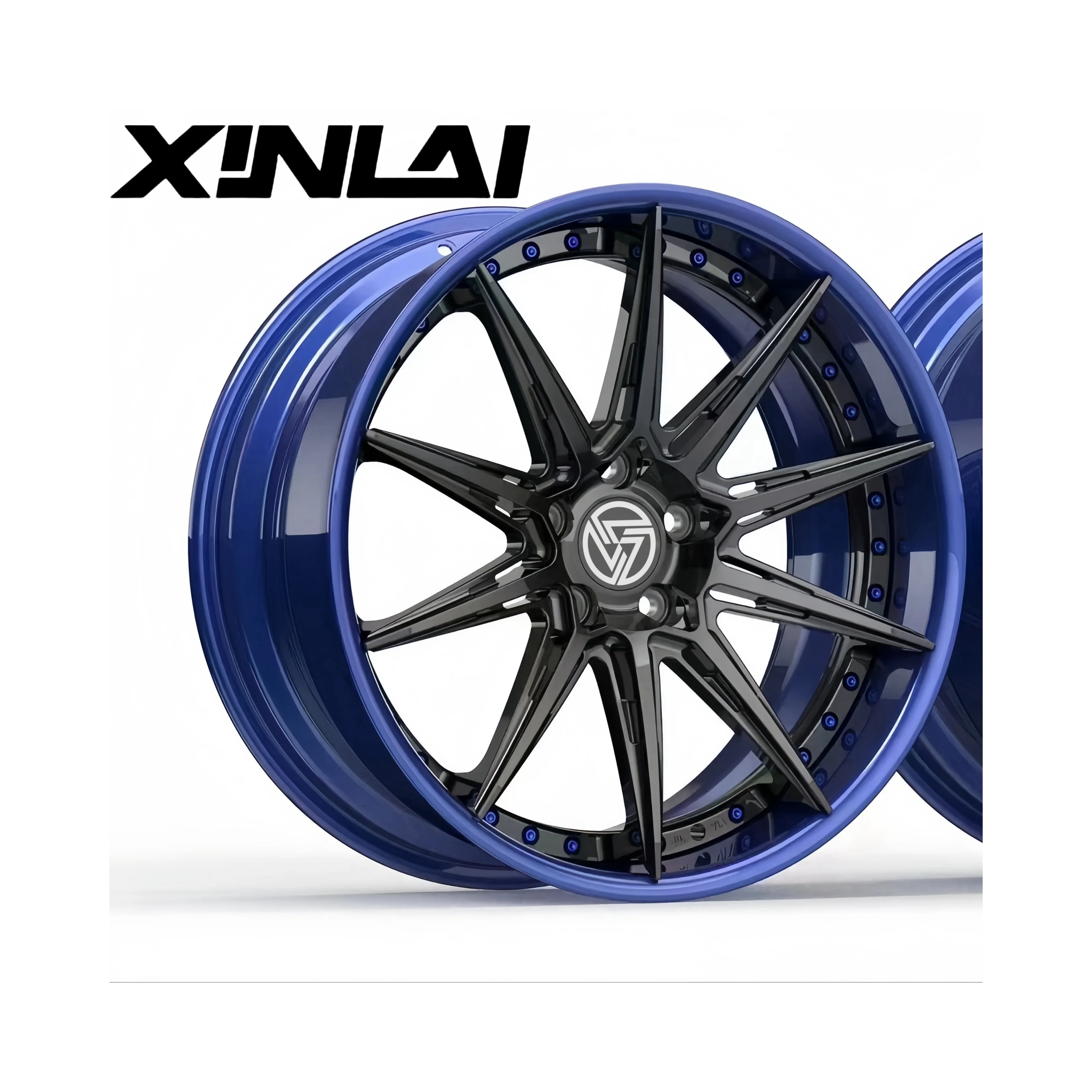 XINLAI 2 Piece Forged Wheel Polished Brushed Custom 5x120 Wheel 18 19 20 21 22 Inch Rims Passenger Car Wheel for Car - Image 2