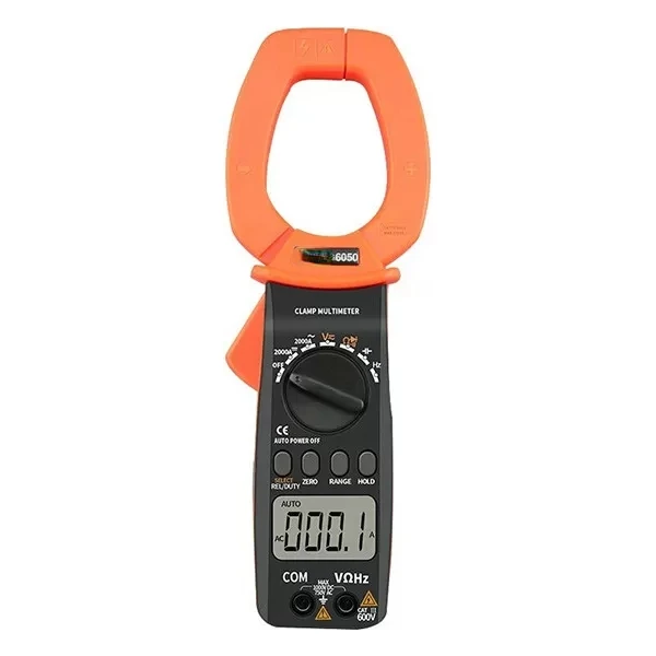 DECCA 6050 True RMS Digital Clamp Meter 3999 Counts Lcd Display Auto Range 1000V 2000A AC DC Larger Current Voltage Multimeter