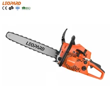 LEOPARD 61.5cc Petrol Chain Saw 22 24 Inch 6150B2 Anti-vibration Lightweight 5800 Gas Chain Saw For Sale for Women use