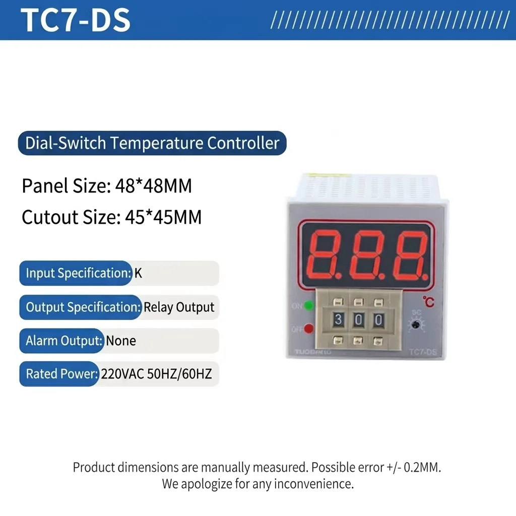 TUOBANG Good Quality Plastic 48*48 PID Digital Industrial Temperature Controller Oven Thermostat OEM/ODM IP43 3-Year Warranty