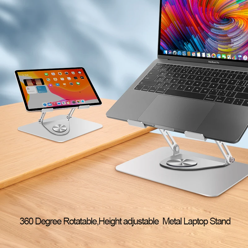 Factory Price Adjustable 360 Degree Rotating Laptop Stand Notebook 360 Degree Rotatable Bracket