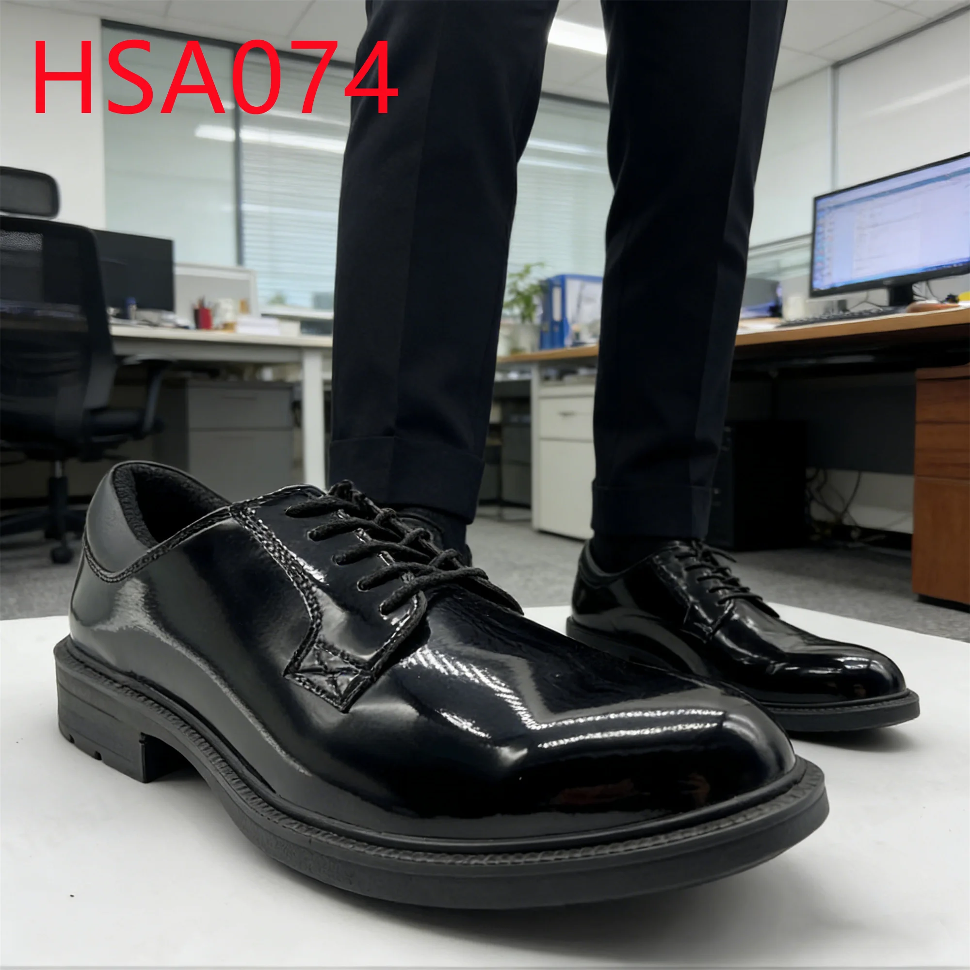 HY,Nigeria Market Popular Shining/matte Leather Available Uniform Shoes Simple yet Classy Look Black/white Dress Shoes HSA074