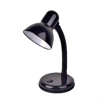 Ac Outlet Simple Classic Adjustable Height Metal Swing Arm LED Desk Lamps  Gooseneck  Flexible Table Lamp for Study Reading Room