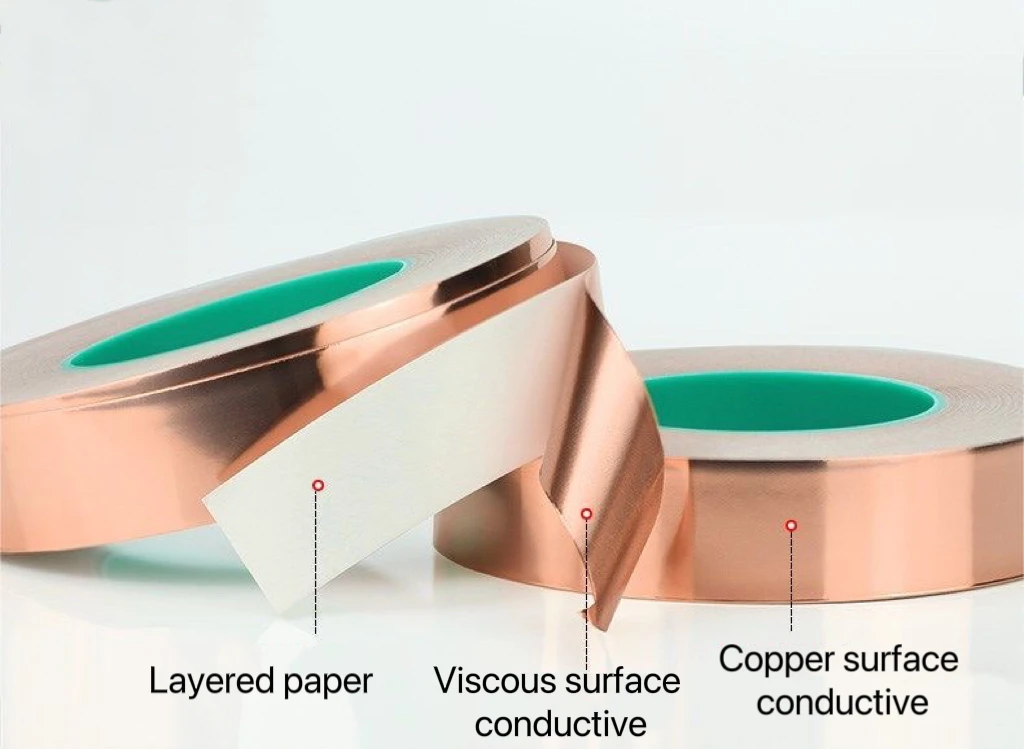 High Temperature Heat Resistant Emi Shielding Conductive Copper Foil
