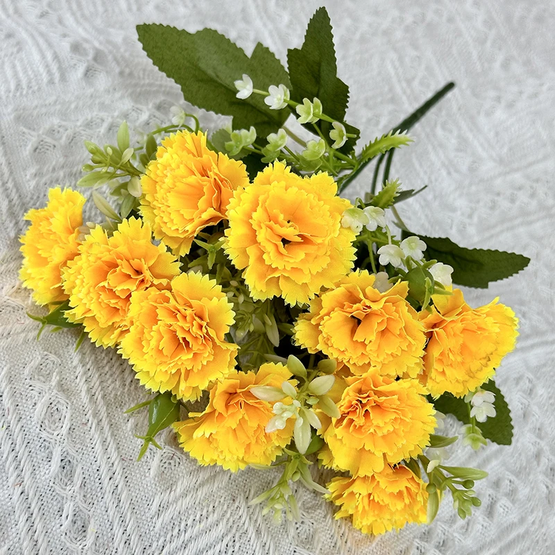 10 Heads Small Carnations Decoration Home Gift Box Festival Gift