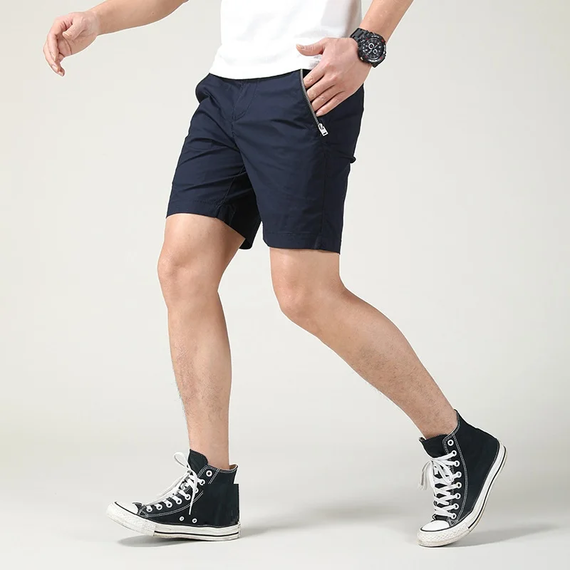 2023 Summer New Wear-Resistant Tooling Shorts Solid Color Men's Thin Loose Casual Shorts334_voghion.com