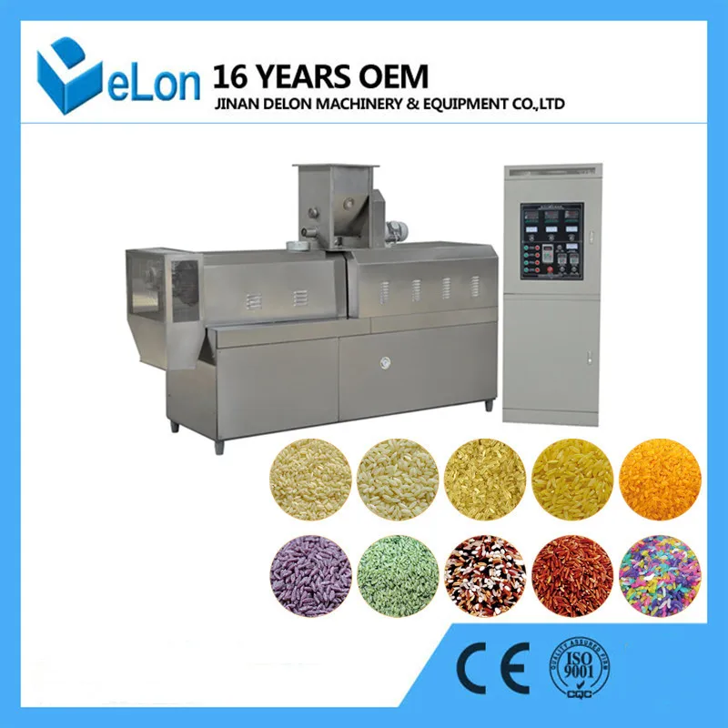 Full Automatic Extruder Artificial Rice Making Machine Nutritional Rice Machine