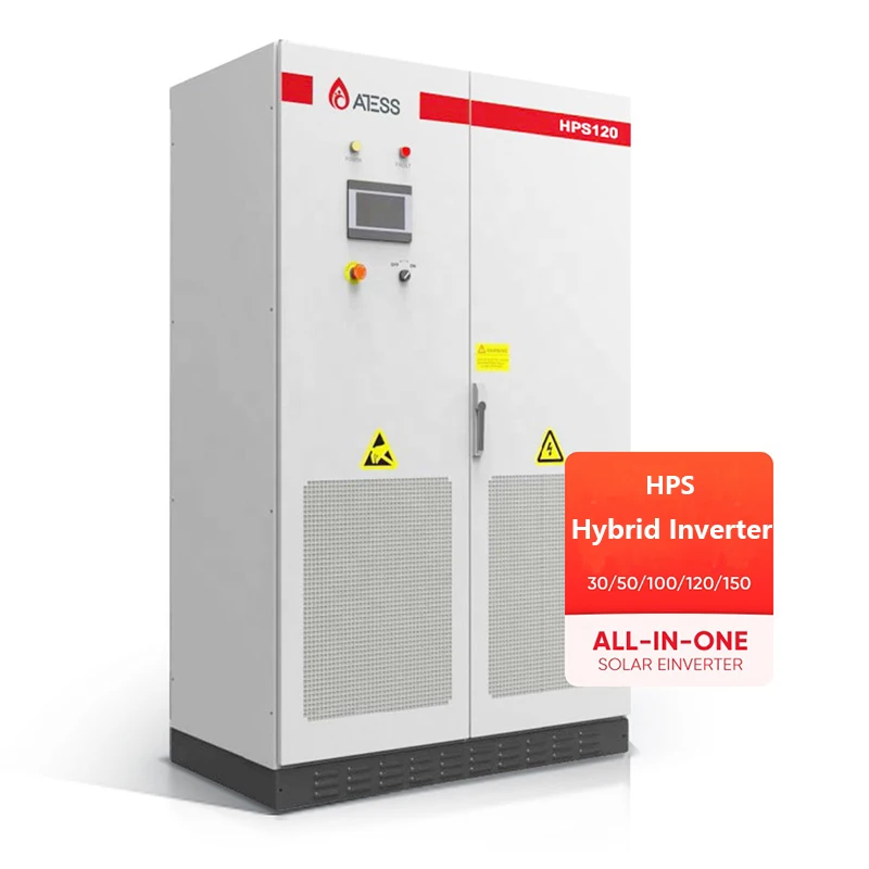ATESS HPS Series Inverter 30KW 50KW 100KW 120KW 150KW Large Capacity Hybrid Solar Inverter for Commercial