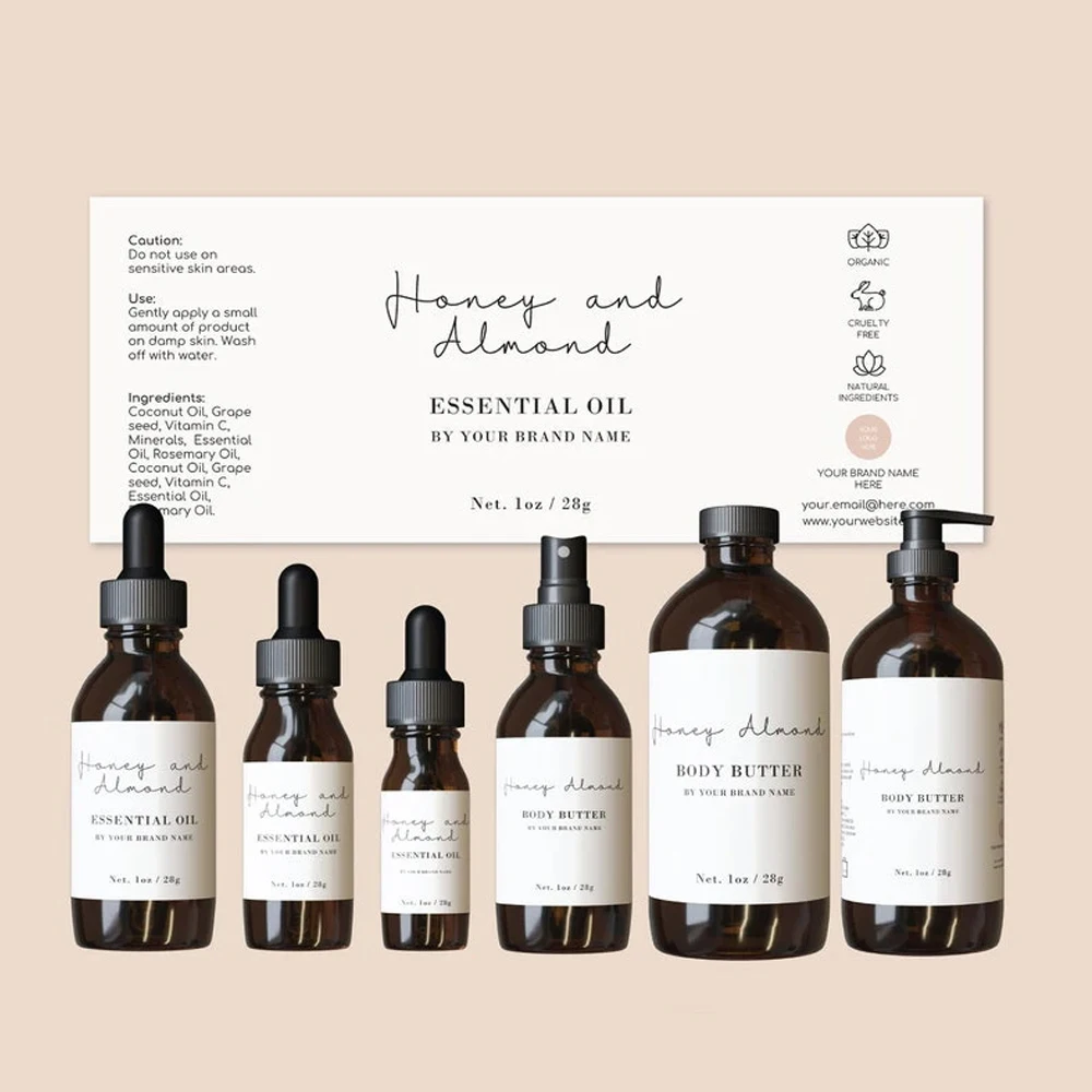 Sample Lotion Design Fully Branding Package Design Printable Cosmetic Salon Body Lotions ...