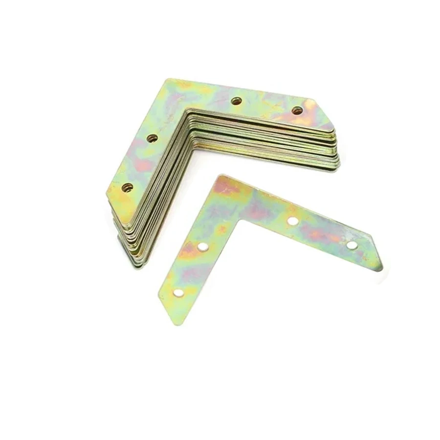 Custom Metal Picture Frame Hardware L-Shape Angle Bracket Flat Plate Fastener Corner Gasket Brace Joint Bracket for Picture