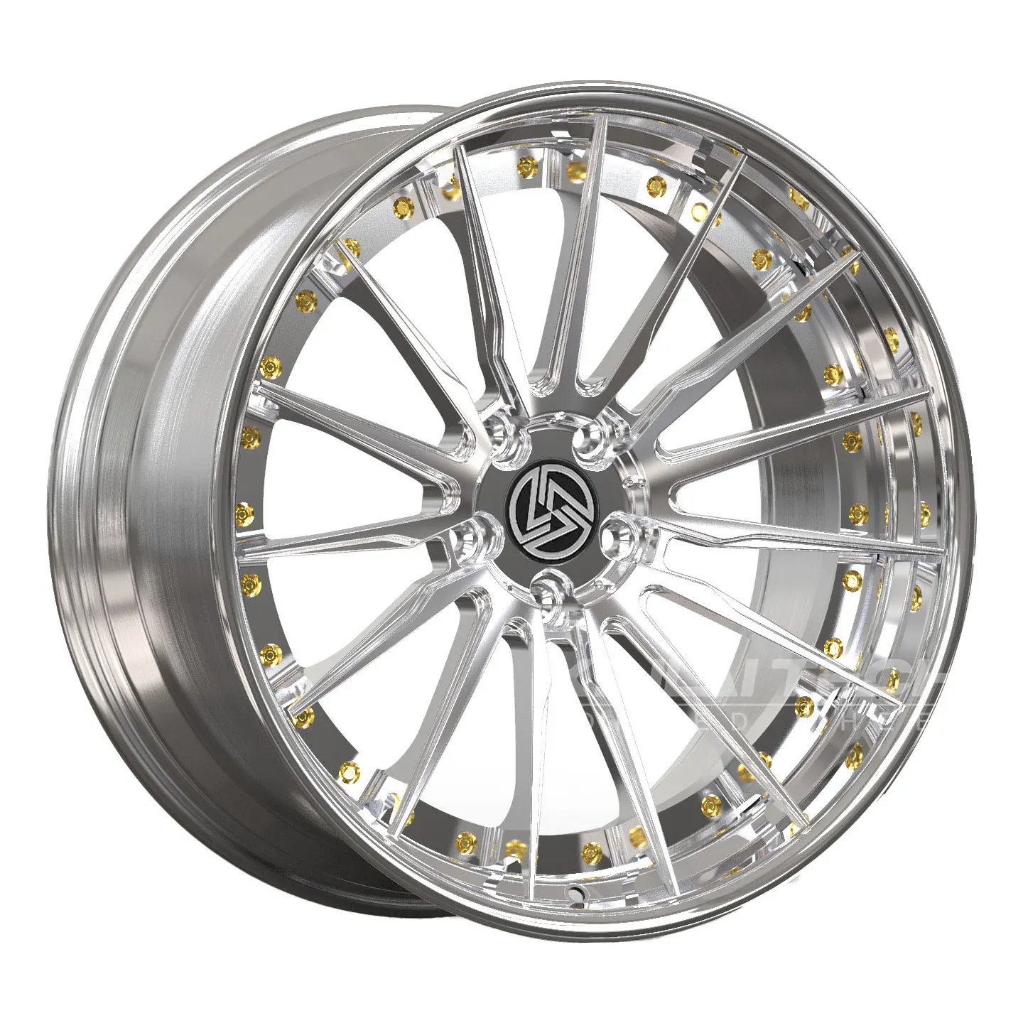XL 2-Piece Deep Dish Concave Silver Brushed Wheel Alloy Forged Wheels 5x114.3 5x120 5x112 Custom Forging Racing Car Wheel - Image 2