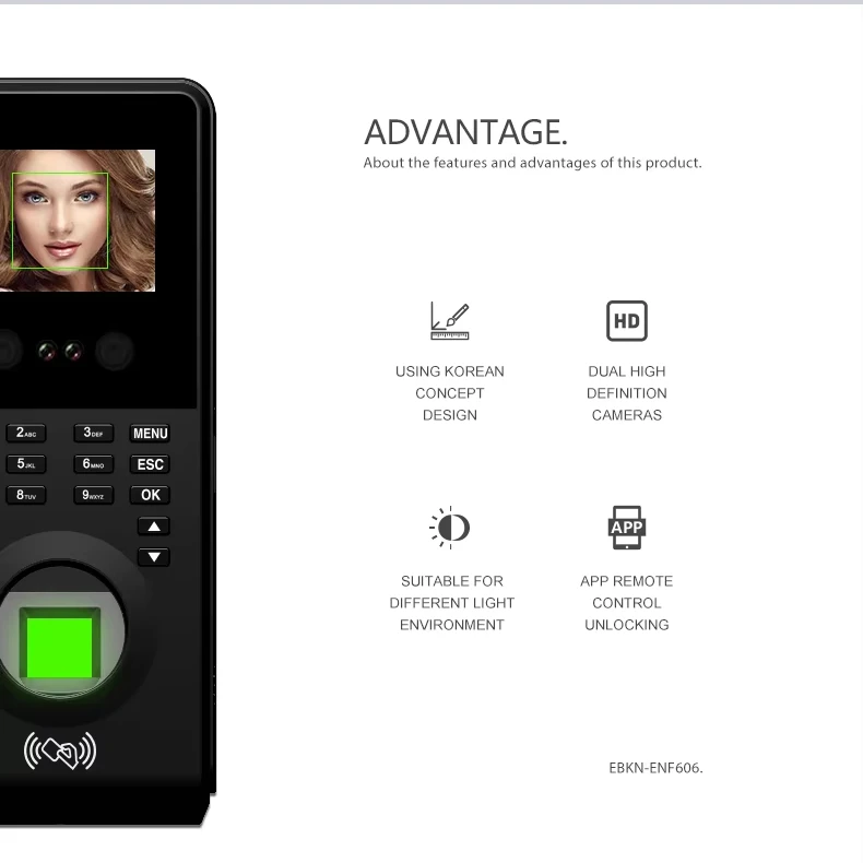 Face Attendance Machine RS485 WIFI WEB Biometric Attendance Machine Access Control