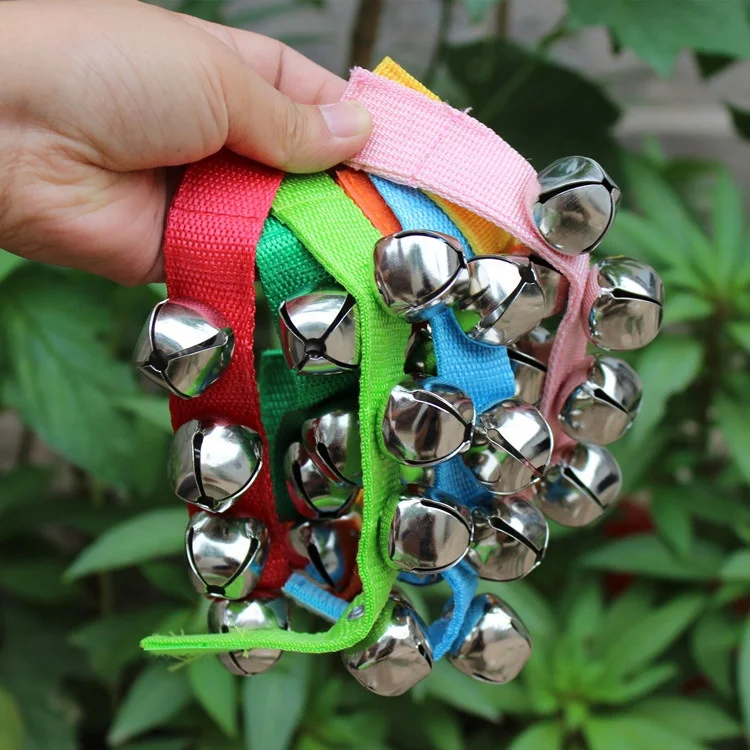 Колокольчики на запястье музыкальная игрушка колокольчики руку и лодыжку музыкальный инструмент перкуссионные подарки день рождения Рождественские