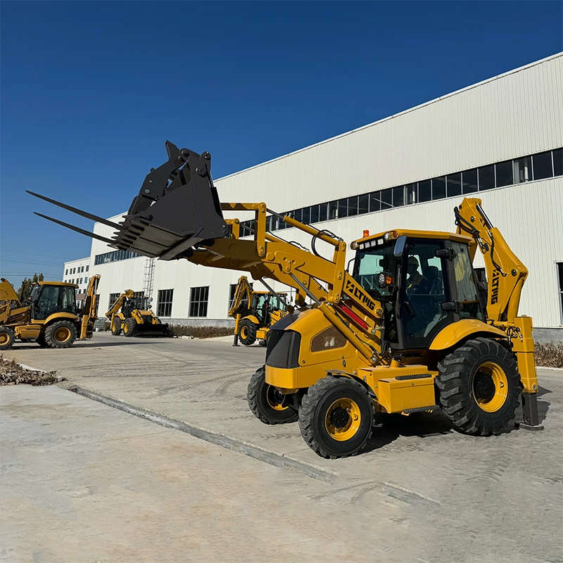 Loader Machine  BLT388 Backhoe Excavator Loader 4wd 2500kg 2.5t Backhoe Loader With AC Cabin