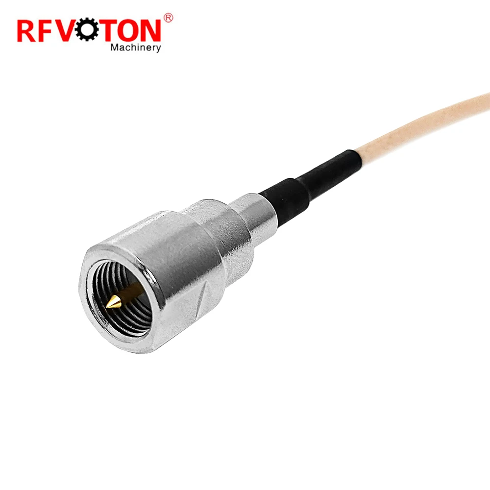 RF Jumper cable  male plug connector QMA type to FME straight for RG178 Coaxial Pigtail extension cable assembly manufacture