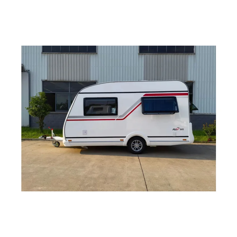 2024 Expandable Small RV Camping Trailer OEM Camper Caravan for Outdoor Enthusiasts Comes with Tent for Travel