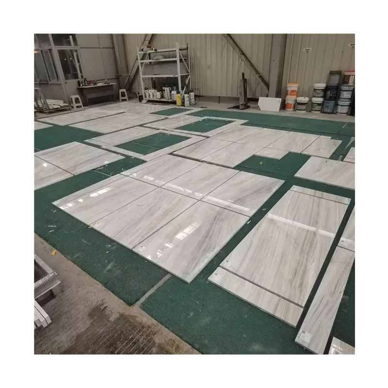 Indian Palissandro White Marble Tiles for Villa Hotel Interior Flooring Design