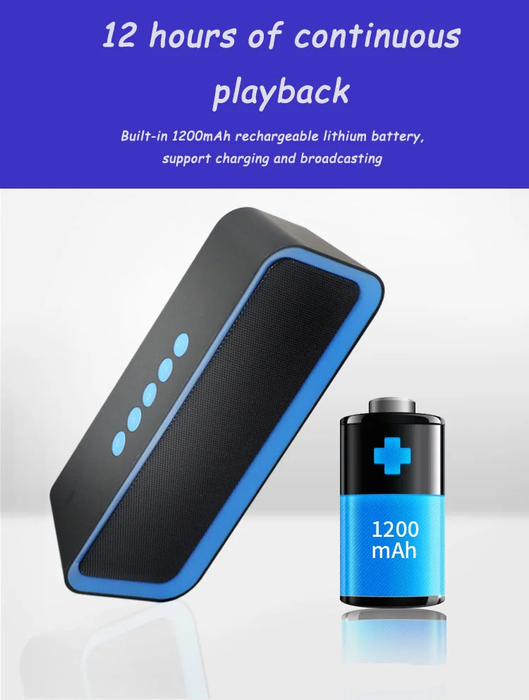 Cheap 10w Hifi Stylish Portable Wireless Bluetooth Speaker Mini Mp3