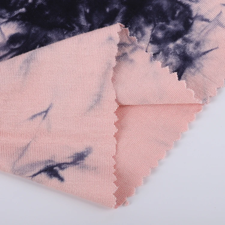 
 Cheap Custom 200Gsm Elastic Bamboo Soft Plain Printed Viscose Rayon Jersey Fabric  