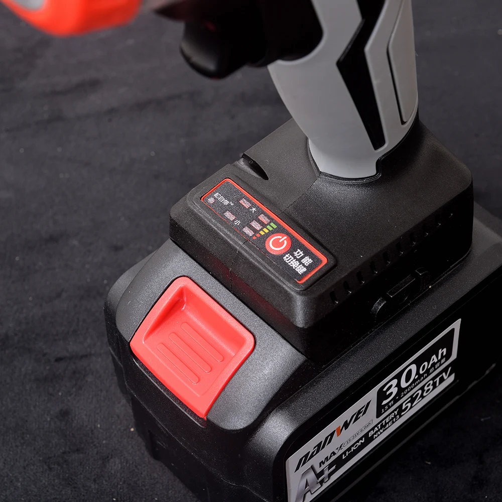 Heavy duty 900n.m High Torque Electric Bolt Tighten Machine Torque Wrench 3000mAh Li-ion Electric impact wrench tool box