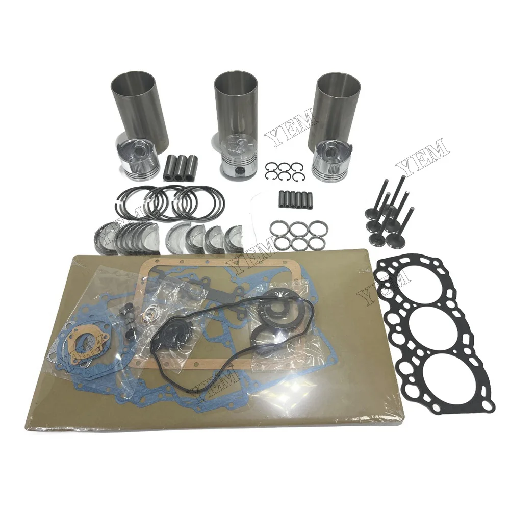 L3C Overhaul Rebuild Kit Fits for Mitsubishi L3C Engine Tractor Excavator Loader