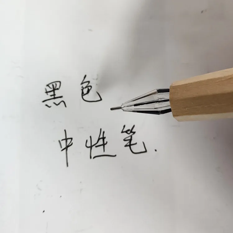 Ручка шариковая деревянная с гелевыми чернилами животное жираф свинка Сова птица волк овечка слон корова гиппопотама риноceros кролик резьба по дереву