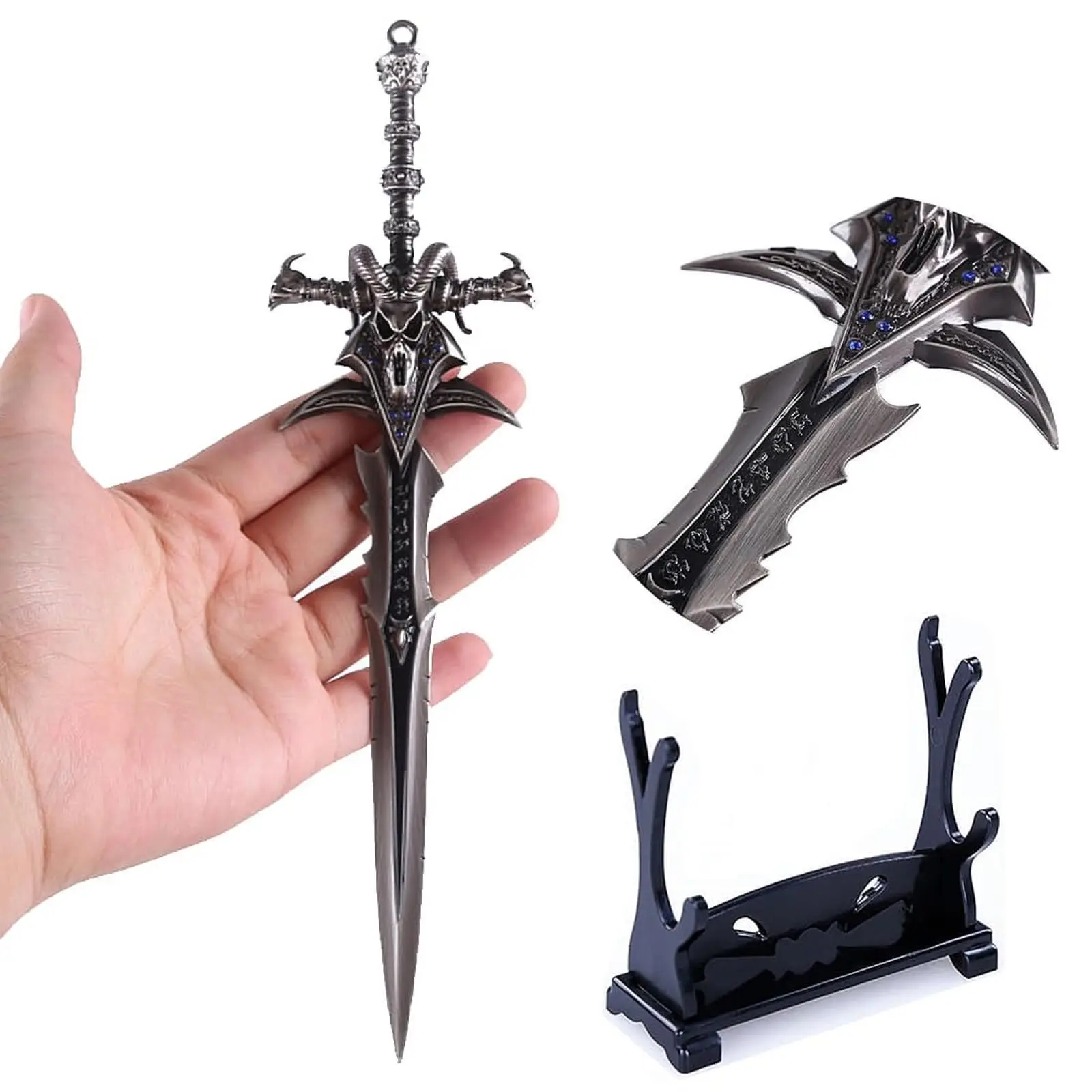 Wo-853 Wowei 22cm Sword Zinc Alloy Katana Model Keychain