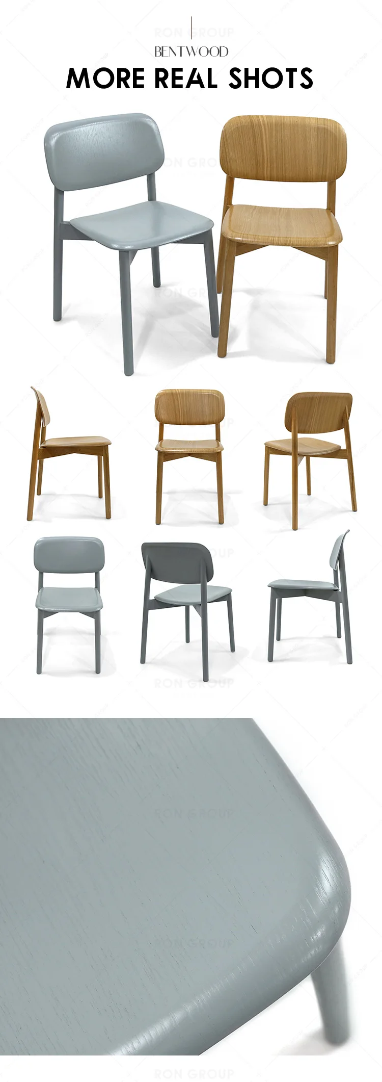 Wholesale Modern Cheap Price Nordic Hotel Restaurants Outdoor Garden Coffee Shop Furniture Bentwood Wood Dining Chairs