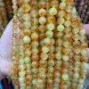 7a piedra natural calcedonia moteada amarillo-naranja-verde