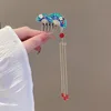 peine de pelo de abanico con flecos