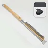 SILVERRubber wood original color handle stainless steel wire