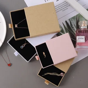 Custom Logo Christmas Gifts Bracelets Packaging Box Spot Jewelry Necklace Brooch Rings Holder Earrings Drawer Paper Sponge Box