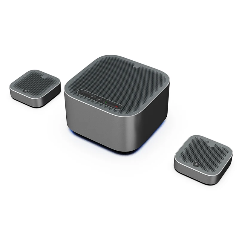 A10 USB Cascade Speaker With Two Extension Microphone Kit 10meter Distance Voice Pick up Audio Video Conference Meeting Room