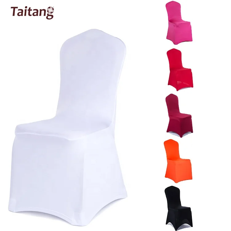 Taitang Hotel Home Decor Spandex Banquet Chair Cover for Indoor