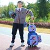 Set zaino con trolley blu