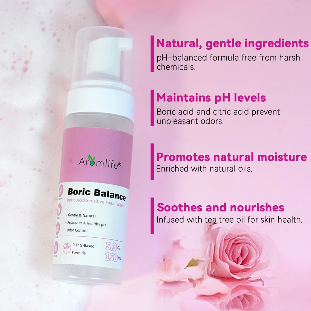 Aromlife Yoni Boric Acidic Feminine Wash For Women Ph Balancing