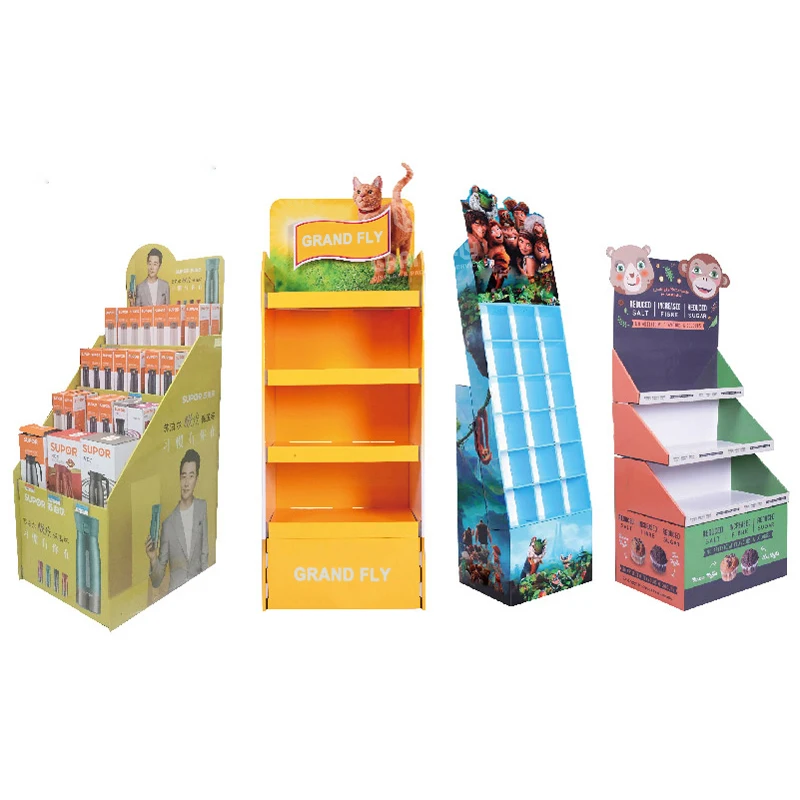 Cardboard Product Shipper Display Custom Cardboard Display Shelf Rack