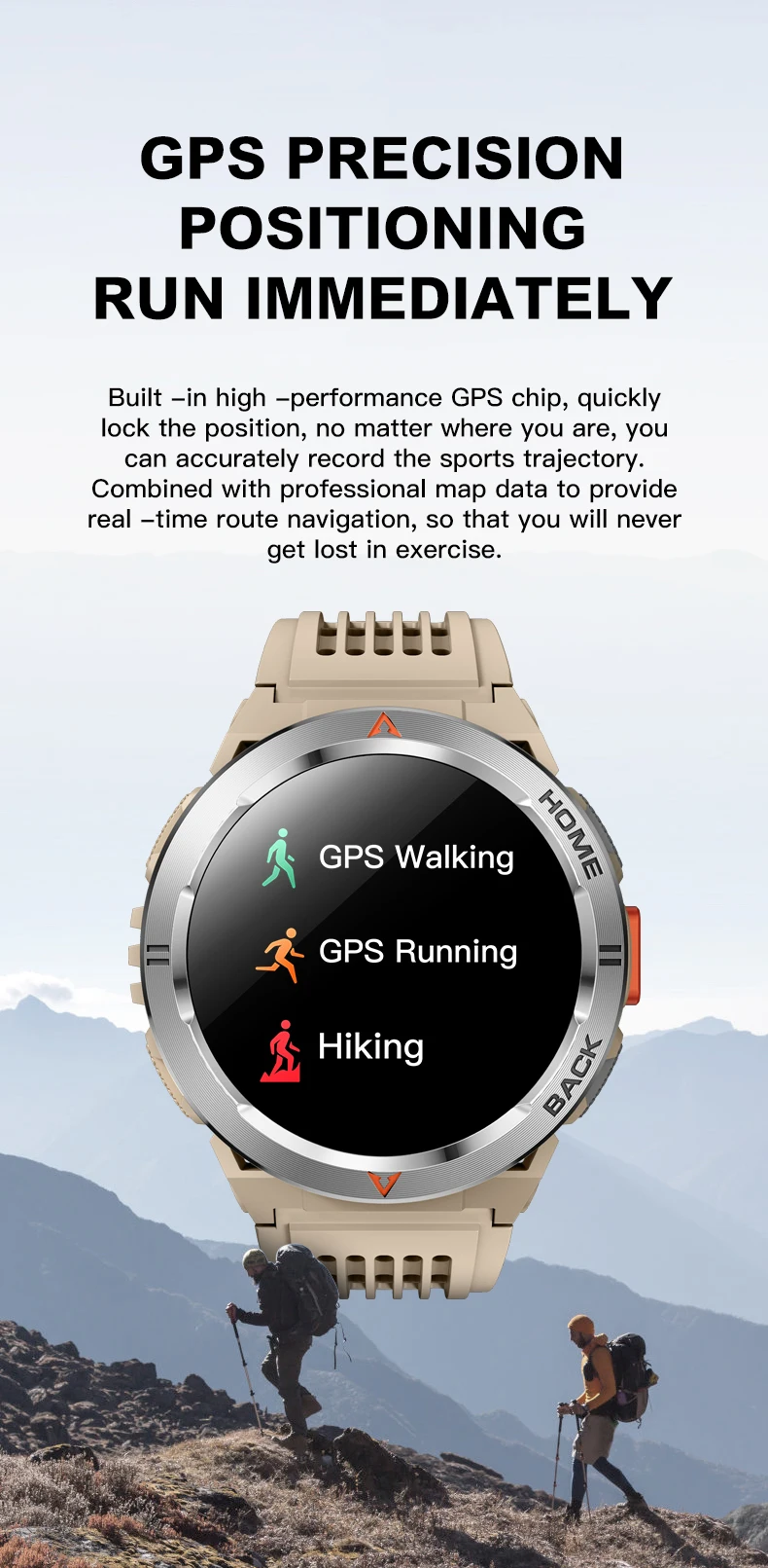 Chinese factory supplier supply  2025 Gs500 Relojes Smartwatch 1.43'' Amoled Flashlight Bt Call Gps Heart Rate 3atm Waterproof Compass Men Smart Watch - Buy Smart Watch With Flashlight 2025 Smart Watch gps Smart Watch