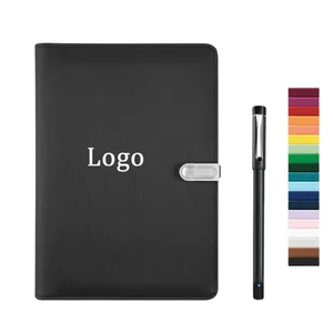 E commerce Brands A5 Leather Cover Office Notebook 2026 Smart Pen AI Drawing Transcribe Audio Text Sync Writing Pad 100 Sheets