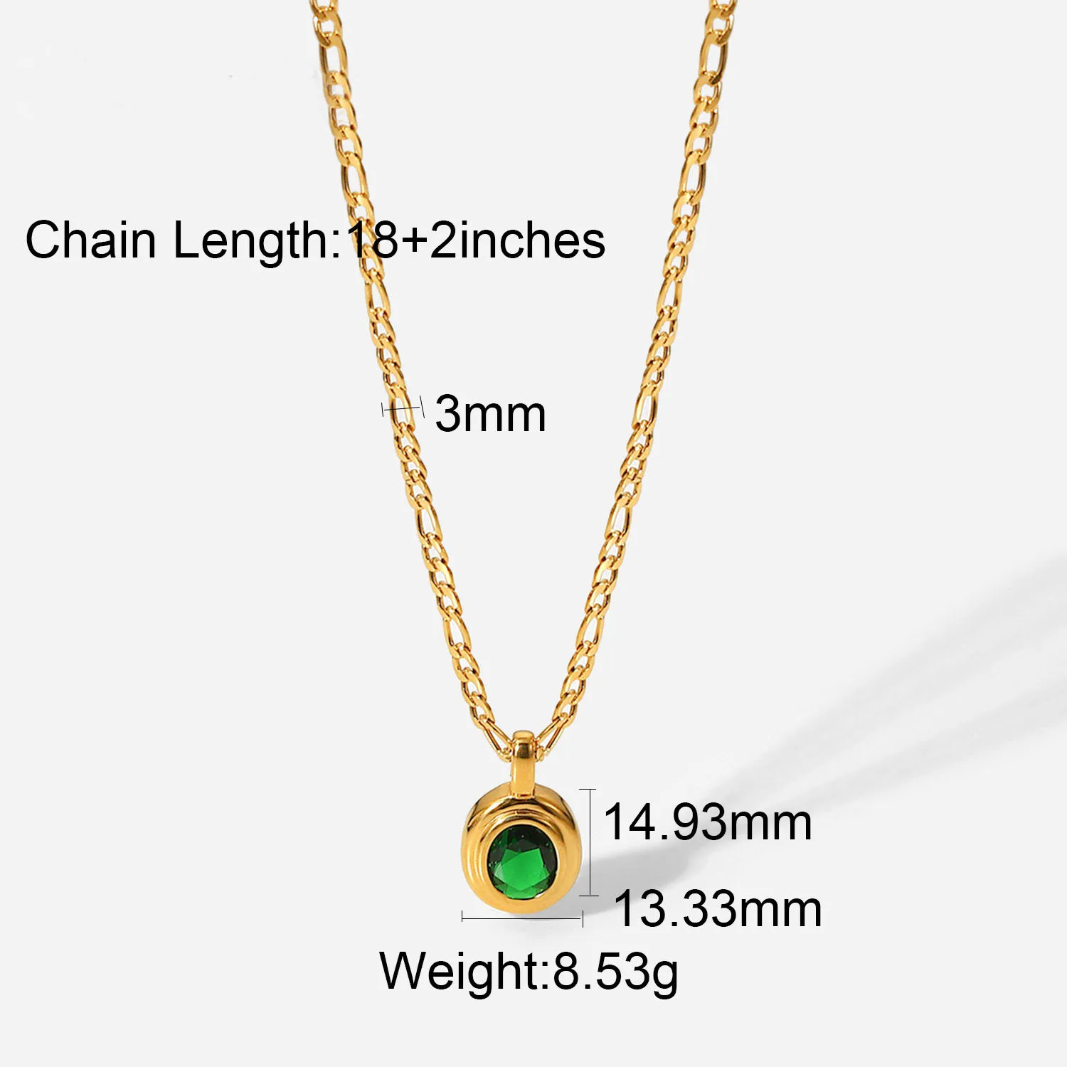 Odm 18k Gold Plated Pave Moon Star Pendant Crescent Zircon Necklaces Stainless Steel Necklace