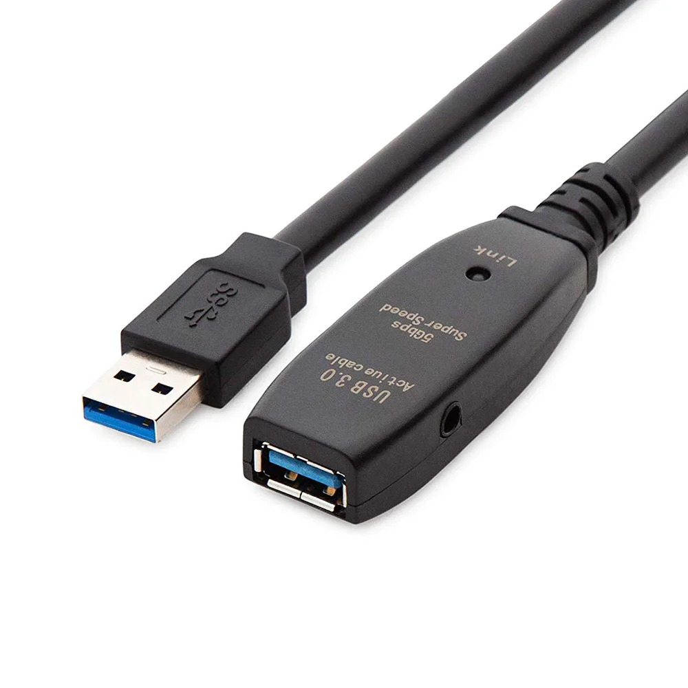Активный Удлинительный кабель XANUAN USB 3,0, 10 м, штекер-гнездо, ретранслятор, шнур для принтера Oculus Xbox PS4 USB