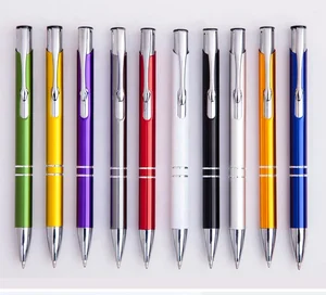 Cheap Custom logo Printed Ballpoint Pen Promotional Gift Ball Pen Aluminium Metal Pen with Custom Logo